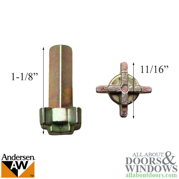 Andersen Frenchwood Hinged Door Lock Actuator, 1-3/4 Door