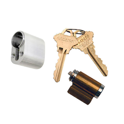 Andersen Keyed Cylinder with Housing - Satin Nickel