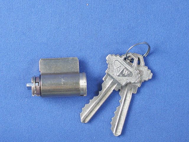 Lock Cylinder, Andersen Frenchwood Hinged - Antique Brass
