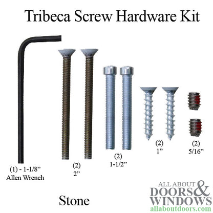 Andersen Tribeca Trim Set Screw Pack - Stone