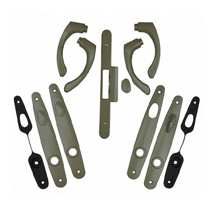 Andersen Tribeca Hardware Kit - Double Doors, Non-Keyed - Stone