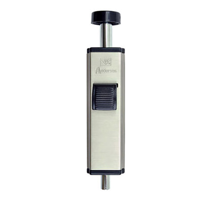 Andersen Auxiliary Foot Bolt Lock for Frenchwood Gliding Door - Brushed/Satin Nickel