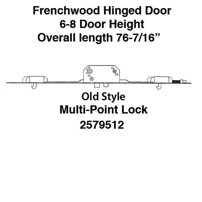 Andersen Multipoint Lock, FWH68 Active Door - Gold Face Disc