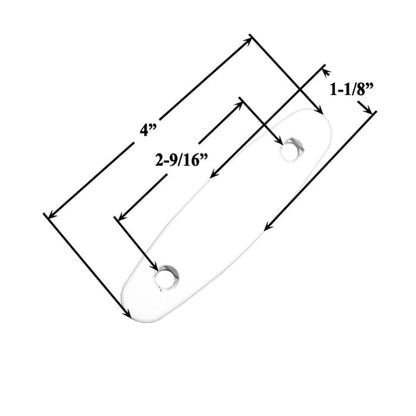 Andersen Gliding Door Trim Plate, Tribeca Style - White