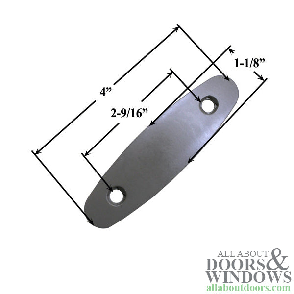 Andersen Gliding Door Trim Plate, Tribeca Style - Stone