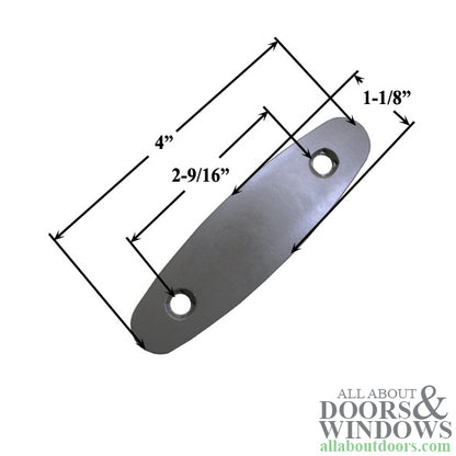 Andersen Gliding Door Trim Plate, Tribeca Style - Stone