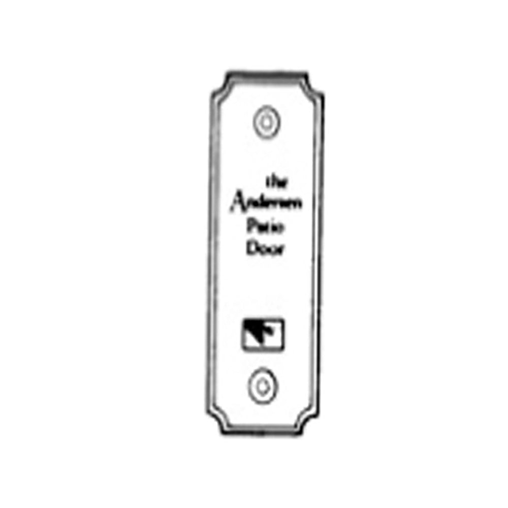 Andersen Gliding Door Cover Plate, Newbury Style - Polished Chrome