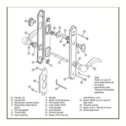 Andersen 5-3/4 Extra Long Spindle, Frenchwood Hinged Door