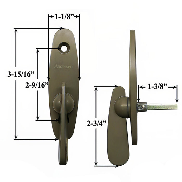 Andersen New Style Tribeca Series Interior Thumb Latch for 2