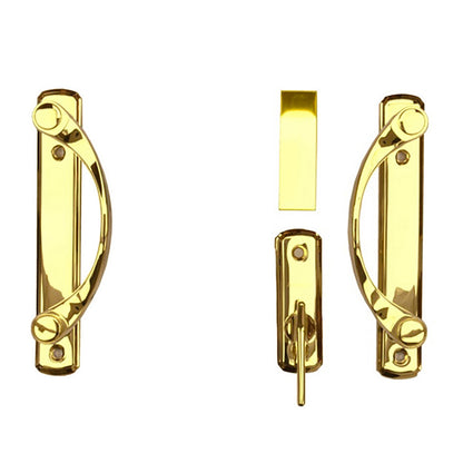 Andersen Newbury 2 Panel Gliding Door Hardware Set - Bright Brass