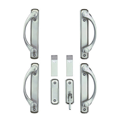 Andersen Newbury 4 Panel Double Gliding Door Hardware Set - Satin Nickel