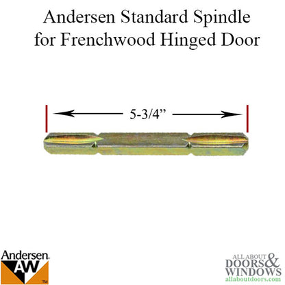 Andersen 5-3/4 Extra Long Spindle, Frenchwood Hinged Door