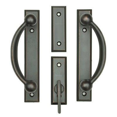 Andersen Yuma 2-Panel Gliding Door Interior/Exterior Trim Hardware Set - Distressed Bronze