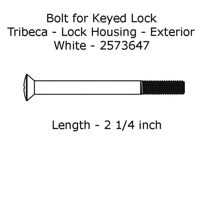 Andersen Frenchwood Gliding Door - Bolt for Keyed Lock - Tri