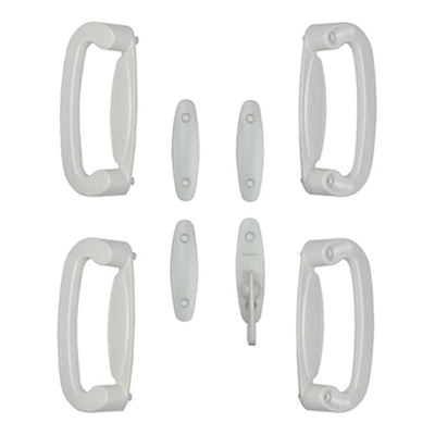 Andersen 4 Panel Gliding Door Tribeca Interior/Exterior Hardware Set - White