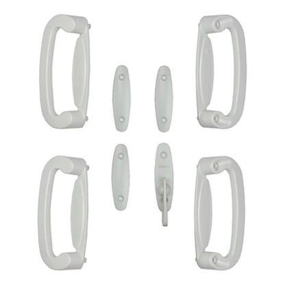 Andersen 4 Panel Gliding Door Tribeca Interior/Exterior Hardware Set - White
