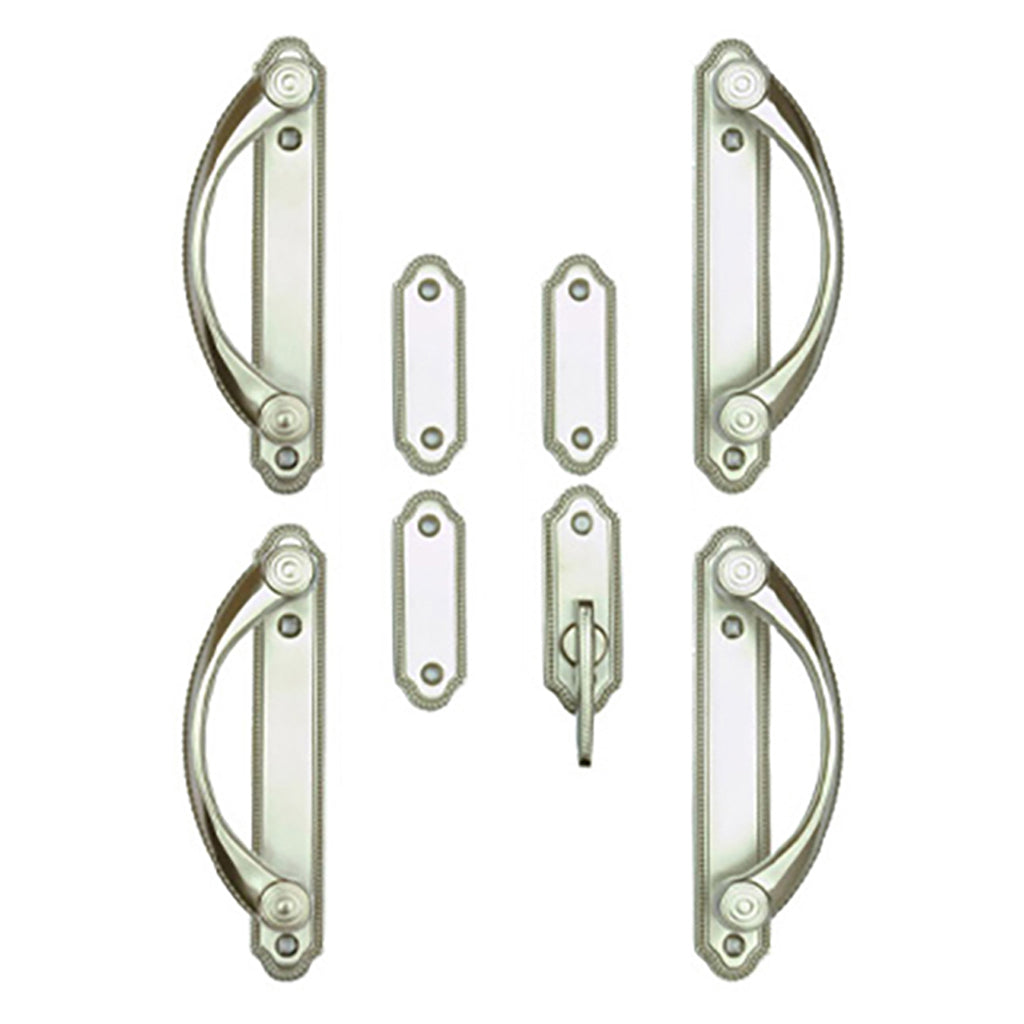 Andersen 4-Panel Gliding Door Interior/Exterior Trim Hardware Set - Satin Nickel