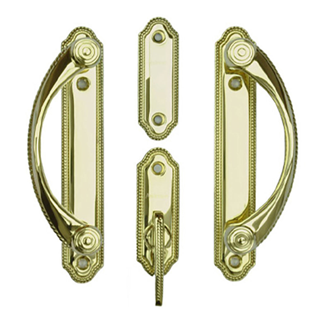 Andersen Whitmore 2-Panel Gliding Door Interior/Exterior Trim Hardware - Bright Brass