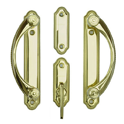 Andersen Whitmore 2-Panel Gliding Door Interior/Exterior Trim Hardware - Bright Brass