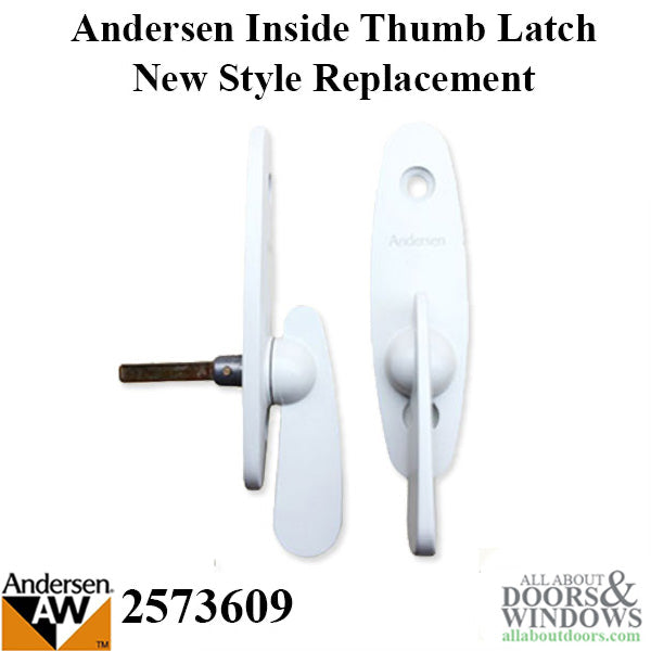 Andersen inside Thumb Latch, Reachout Lock, Old Style - Whit