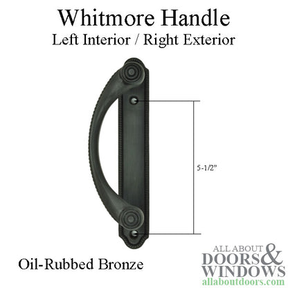 Andersen Whitmore Gliding Door Handle - Left Interior/Right Exterior - Oil-Rubbed Bronze
