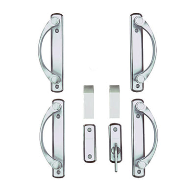 Andersen Newbury 4 Panel Gliding Door Hardware Set - Brushed Chrome