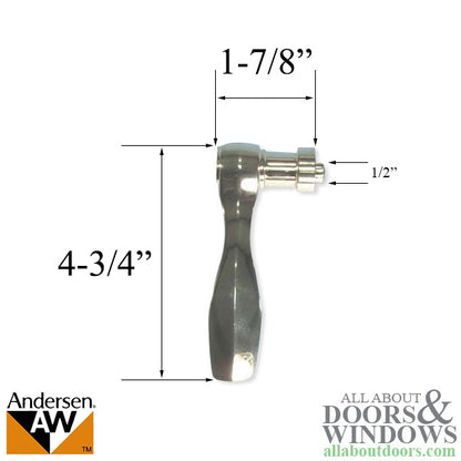 Andersen New Style Newbury Handle, Right Hand - Bright Brass