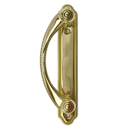 Andersen Whitmore Gliding Door Handle - Left Interior/Right Exterior - Bright Brass