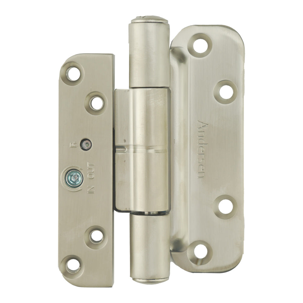 Andersen Single Hinge, Left Hand (2005-Present) - Satin Nickel