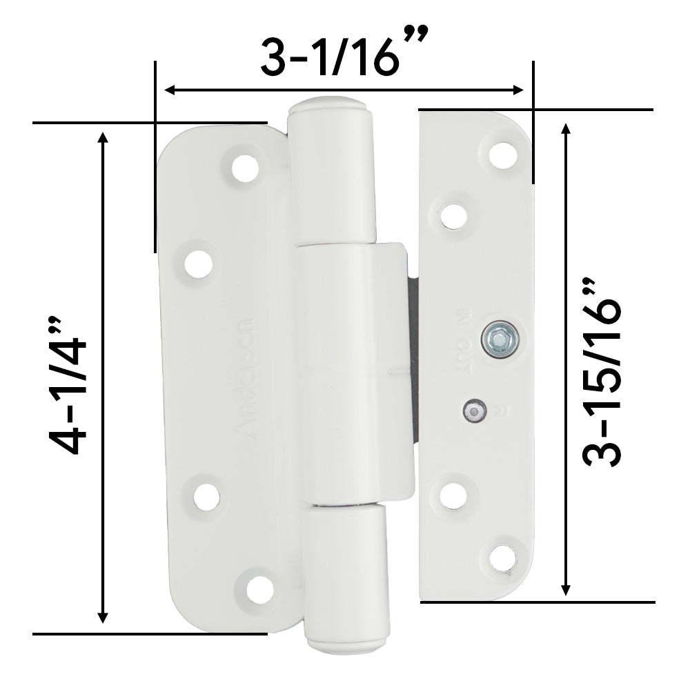 1 Hinge Kit, 2005-Present Andersen FWH Right Hand Door - Whi