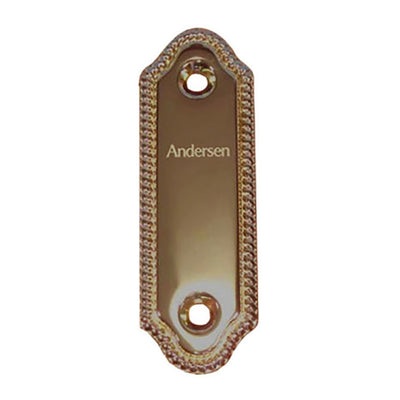 Andersen Frenchwood Gliding Door - Cover/Logo Plate - Whitmo