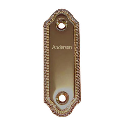 Andersen Frenchwood Gliding Door - Cover/Logo Plate - Whitmo