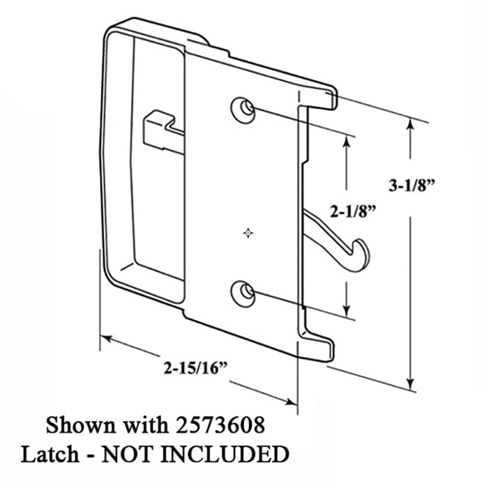 Andersen Window - Frenchwood Gliding Door - Pull, Inside 4 Panel - Stone