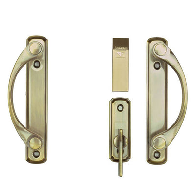 Andersen Newbury 2 Panel Gliding Door Hardware Set - Antique Brass