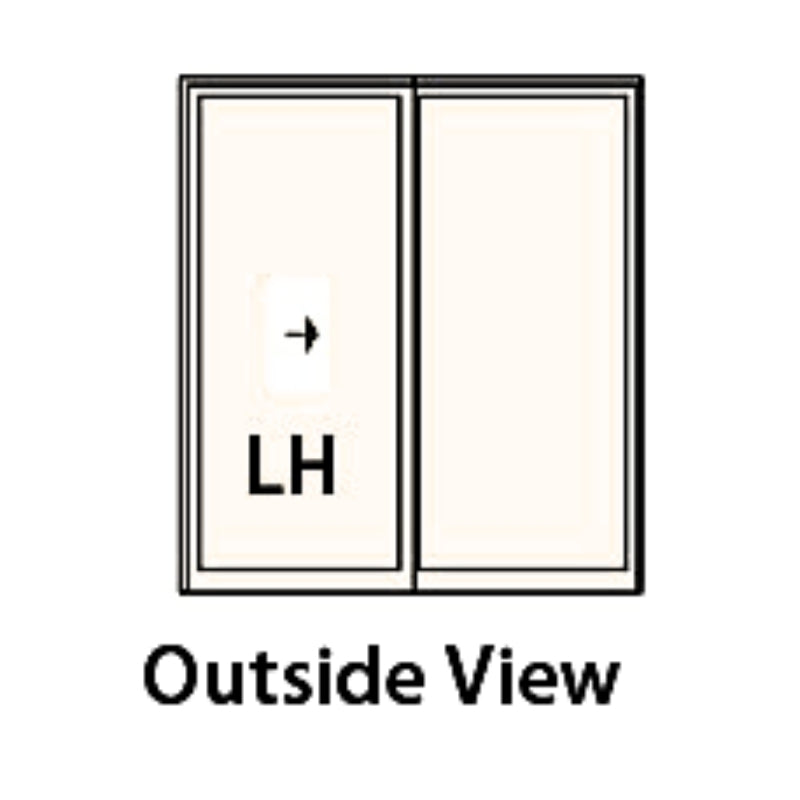 Keyed Lock Assembly, Andersen Tribeca Gliding Door, LH - White