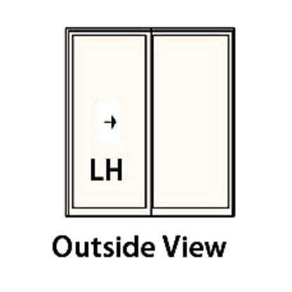 Keyed Lock Assembly, Andersen Tribeca Gliding Door, LH - White
