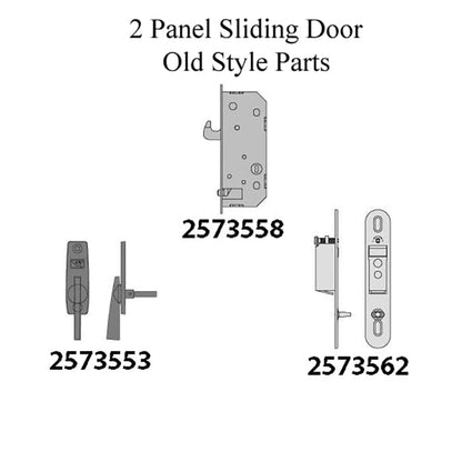 Latch Receiver, Andersen 2 Panel, REACHOUT LOCK - DISCONTINU