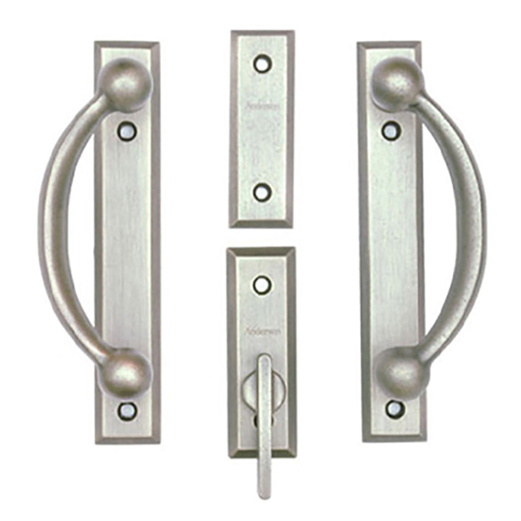 Andersen Yuma 2-Panel Gliding Door Interior/Exterior Trim Hardware - Distressed Nickel