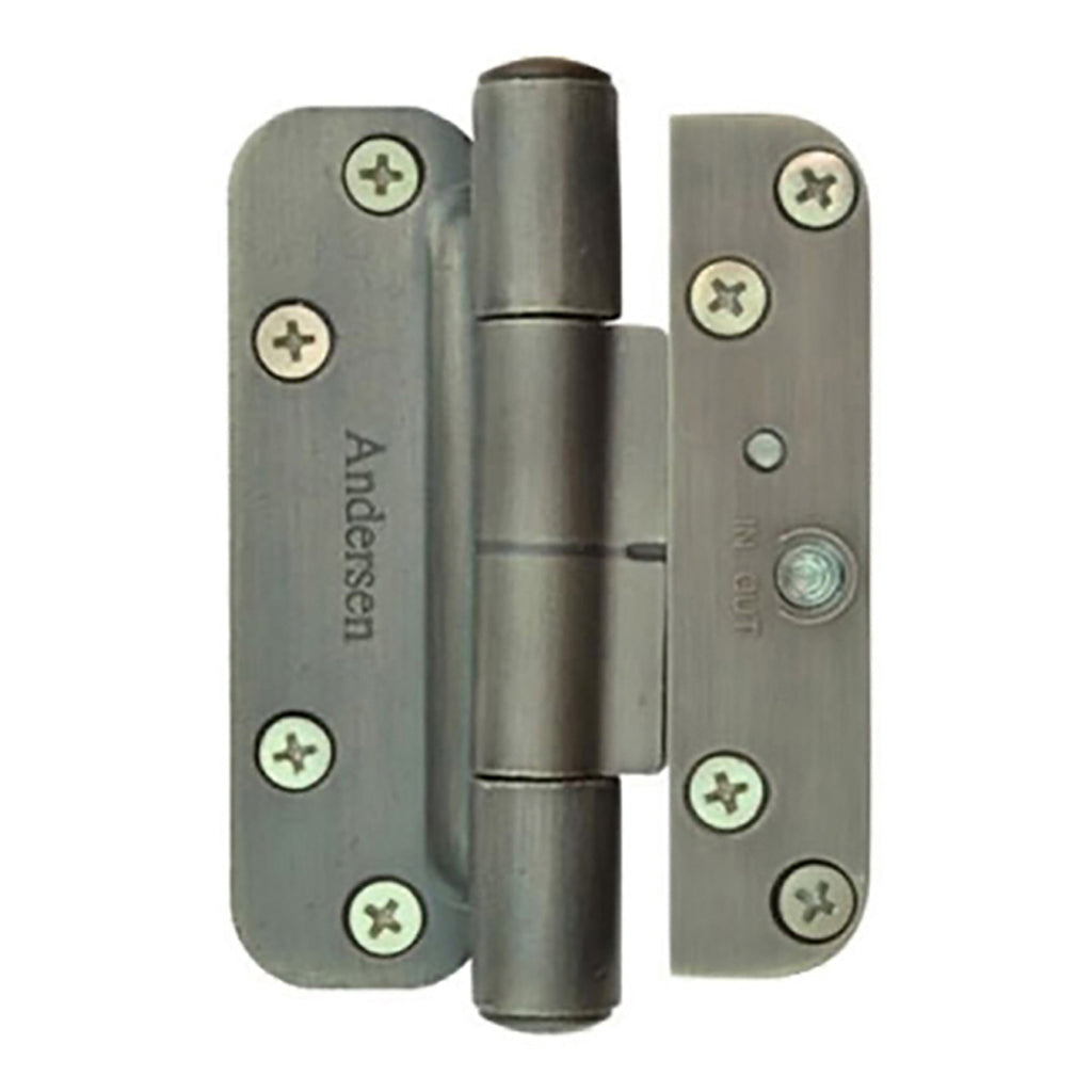 Andersen 3 Hinge Kit, Left Hand (2005-Present) - Distressed Nickel