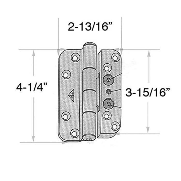 Discontinued - Andersen Leaf Hinge, Left Hand (1992-2005) - Goldtone