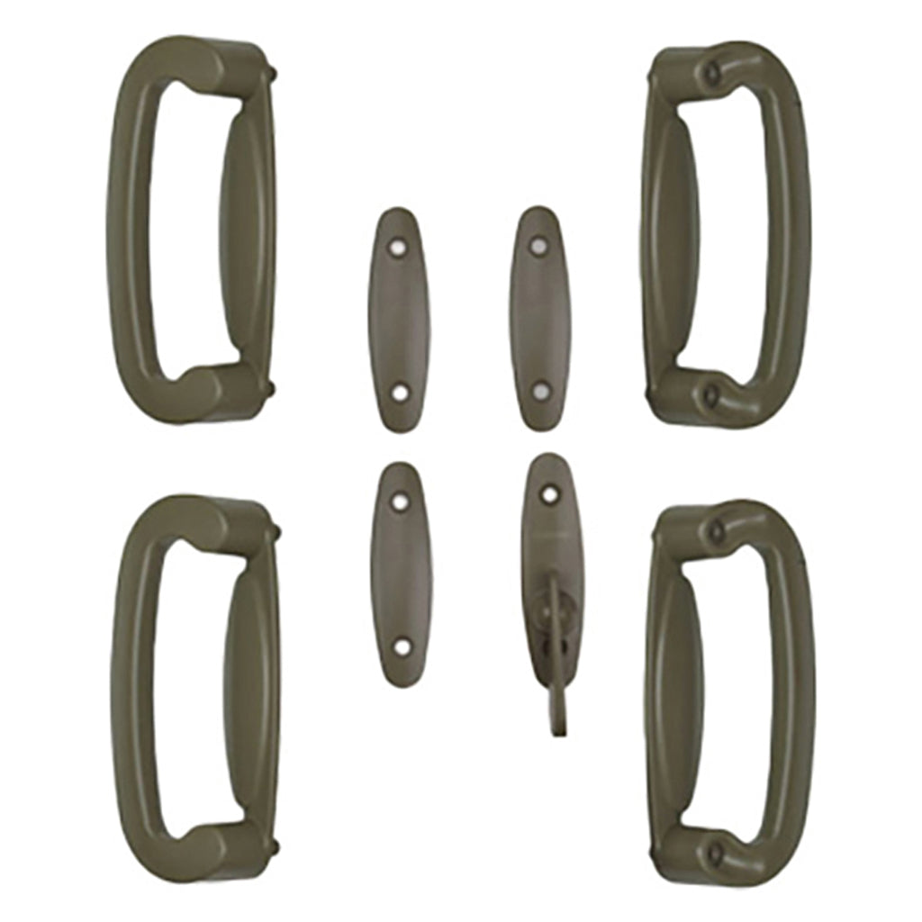 Andersen 4 Panel Gliding Door Tribeca Interior/Exterior Hardware Set - Stone