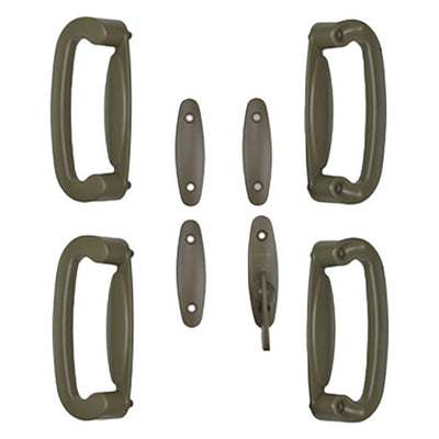 Andersen 4 Panel Gliding Door Tribeca Interior/Exterior Hardware Set - Stone