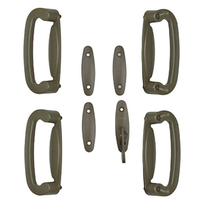 Andersen 4 Panel Gliding Door Tribeca Interior/Exterior Hardware Set - Stone