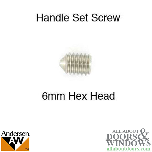 Set Screw w/ Wrench, 6mm Andersen - Silver