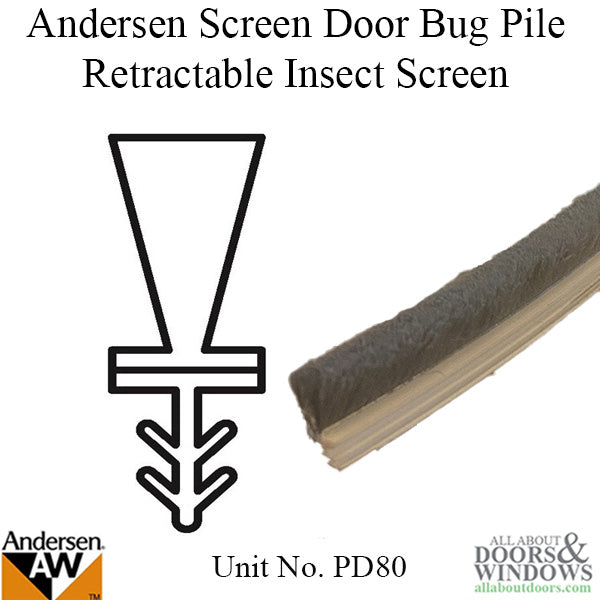 Andersen Frenchwood Gliding Doors - Bug Pile - Barb Spacer -