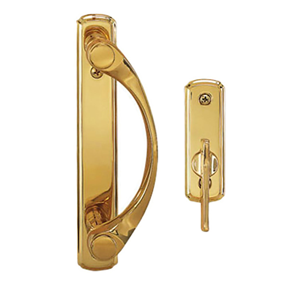 Andersen Newbury 2 Panel Gliding Door Trim Hardware, INTERIOR ONLY - Bright Brass