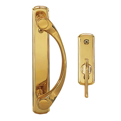 Andersen Newbury 2 Panel Gliding Door Trim Hardware, INTERIOR ONLY - Bright Brass