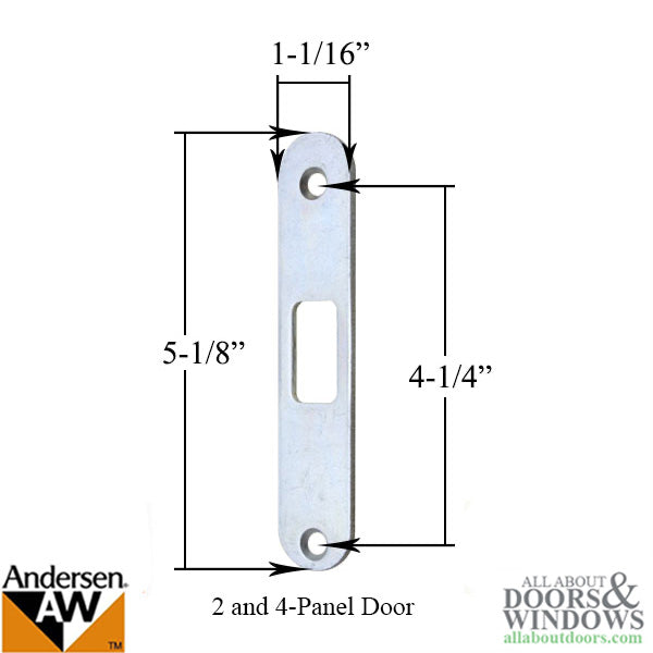 Andersen Flat Strike Gliding Door Lock 2 or 4 Panel Doors