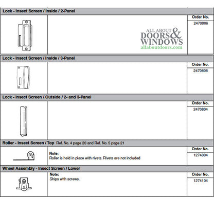 Andersen Window - Prefinished Terratone Doors - Outside Scre