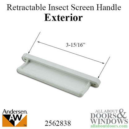 Andersen Retractable Insect Screen Exterior Handle, August 2